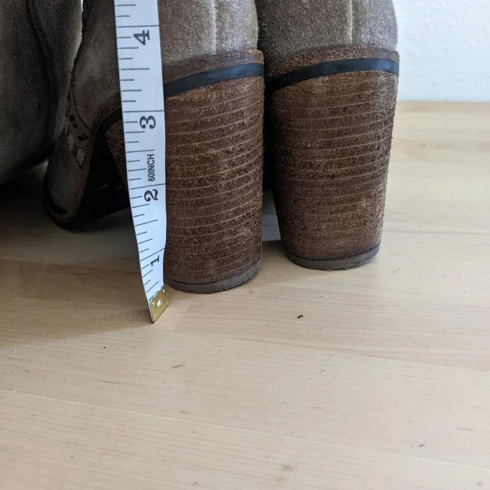 Vince Camuto Madolee Over The Knee Taupe Suede Leather Boots Women's Sz. 5.5 - Picture 8 of 9